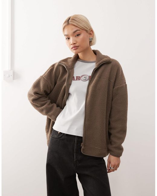 Noisy May Natural Zip Thorugh Funnel Fleece