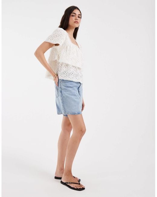 Levi's Natural Spitzenbluse