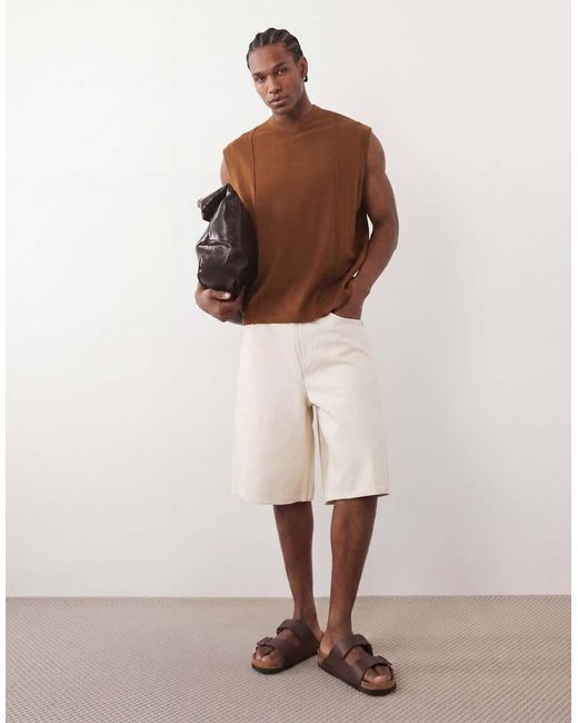 Only & Sons Natural Jorts for men