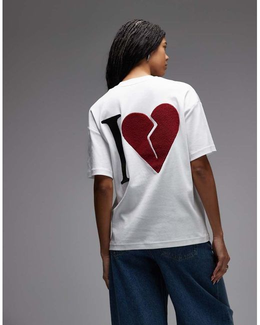 AllSaints Gray Etta Lover Back Graphic T-Shirt