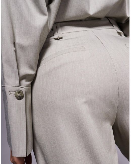 River Island Gray Wide Leg Tailored Trouser Co-ord