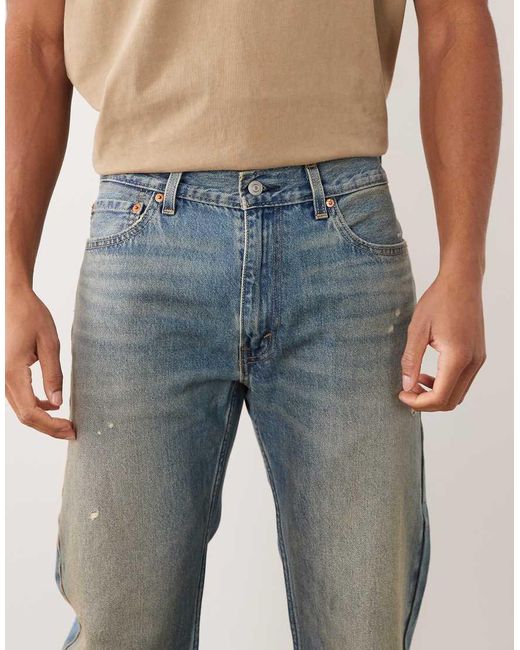 Levi's Natural 555 Relaxed Straight Jeans for men