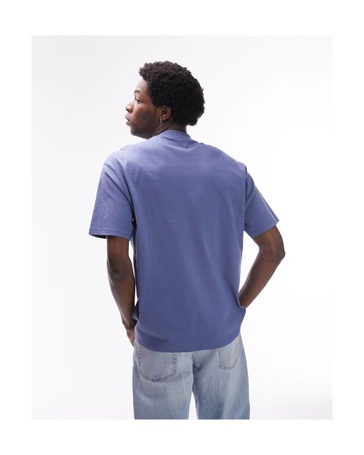 Topman Blue 5 Pack Oversized Fit T-shirt for men