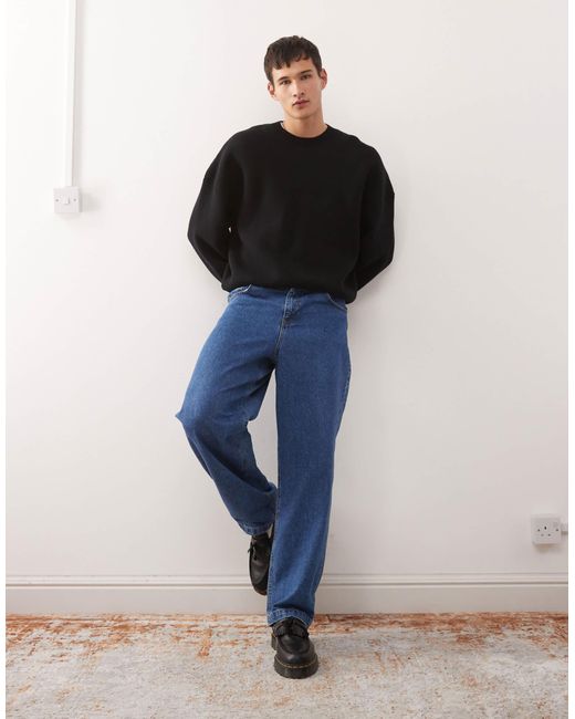 Pull oversize Weekday pour homme en coloris Black