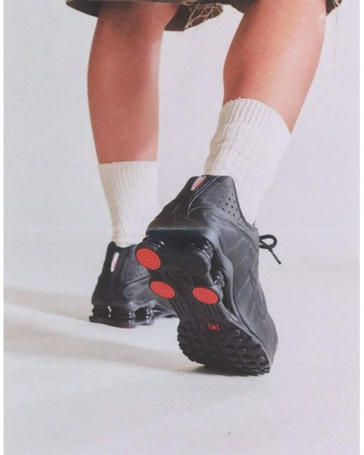 Nike Gray Shox R4 Trainers