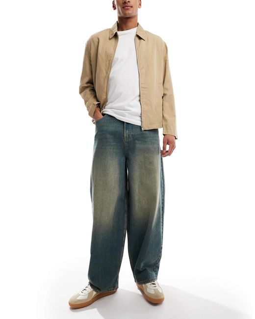 Collusion Green X006 Xl Balloon Jeans for men