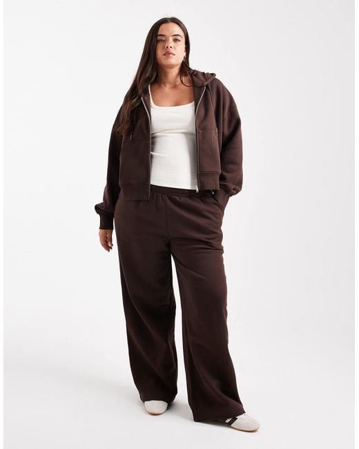 ASOS Brown Asos design curve – cropped-kapuzenjacke