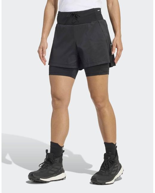 Adidas Originals Blue Terrex Xploric 2In1 Shorts