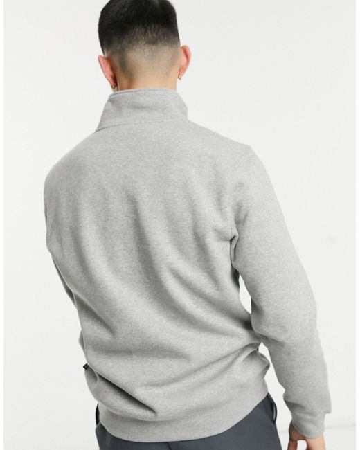 Dickies Oakport 1/4 Zip Fleece in Grey Grey for Men Mens Clothing Sweaters and knitwear Zipped sweaters 