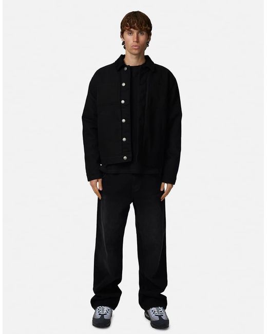 Good For Nothing Black Washed Worker Jacket for men