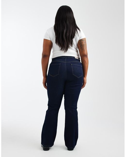 ONLY Blue Sally High Waisted Flare Jeans
