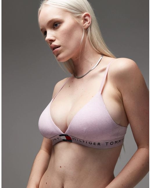 Tommy Hilfiger Gray Heritage Triangle Bra