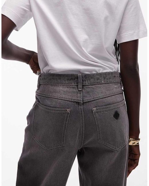 Abrand Jeans White 95 Mid Rise Baggy Jeans