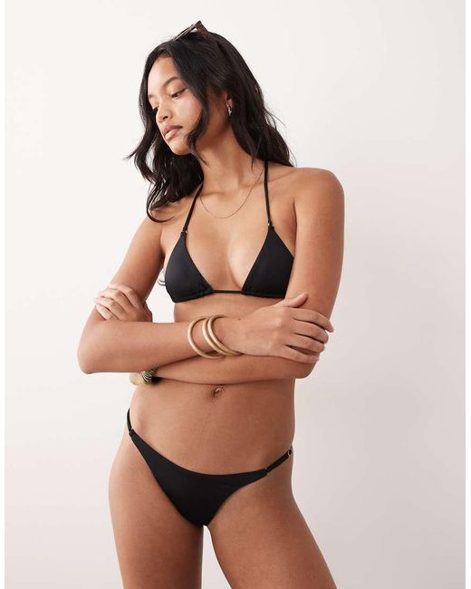 Cotton On Black Mini Triangle Bikini Top