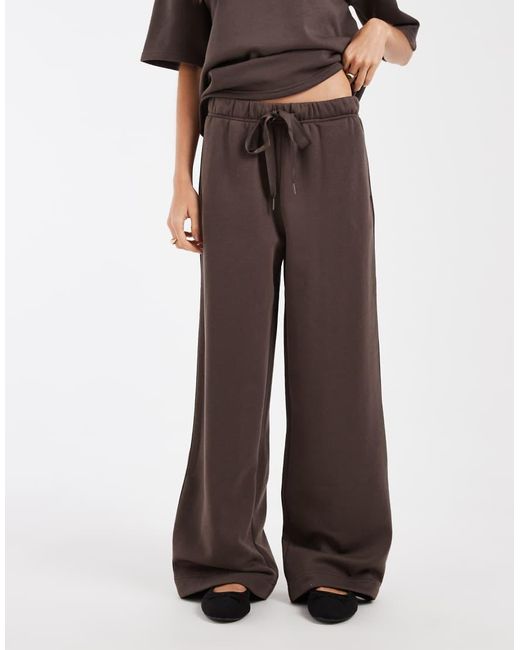 Vero Moda White Tie Waist Wide Leg Trackies