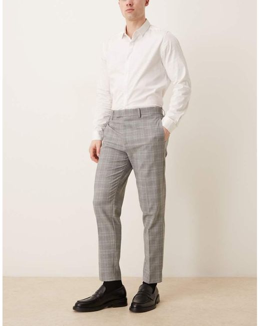 ASOS Natural Tailored Tapered Pants for men