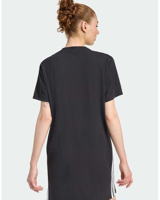 Adidas Originals Blue Essentials 3-Stripes Tee Dress