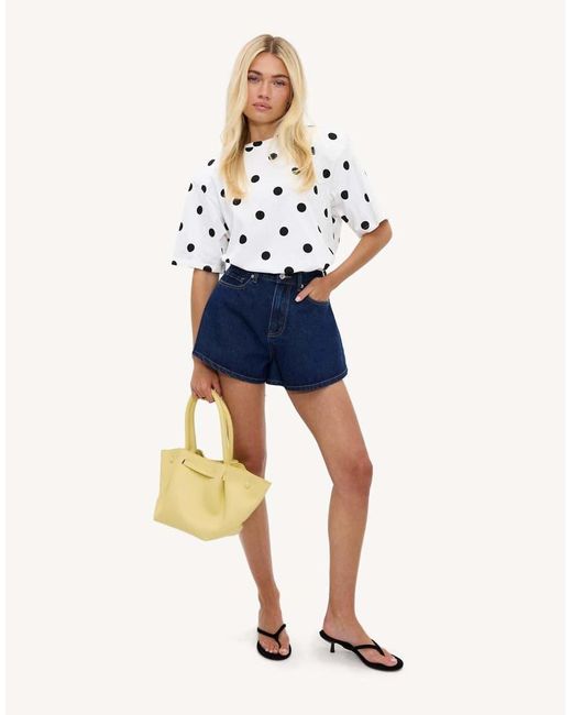 Loavies Blue Daydream Glow Denim Shorts
