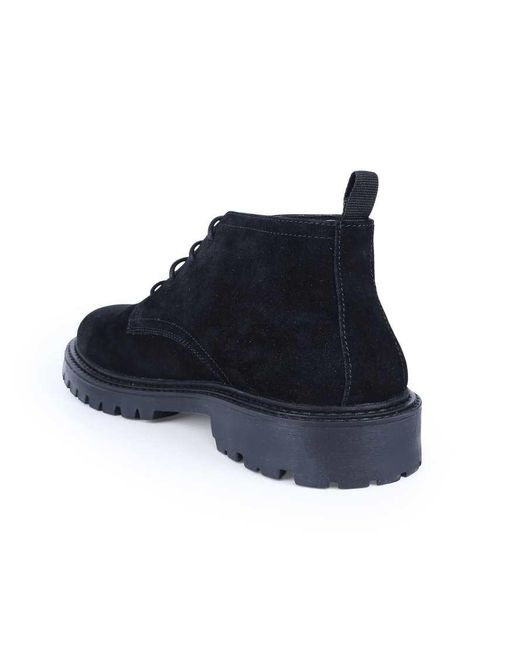 OFF THE HOOK Black 'Axel' Suede Chukka Ankle Lace-Up Boots for men