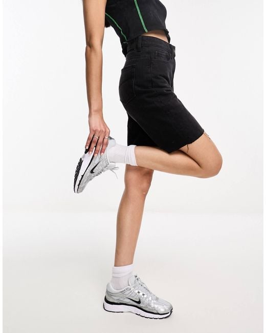 Collusion Black Denim Dad Short