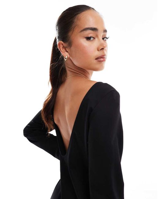 ONLY Black Scoop Back Loose Fit Jumpsuit