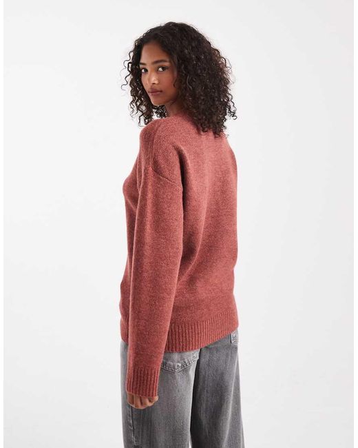 Cotton On Red Luxe Crew Sweater
