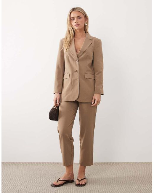 Miss Selfridge Brown Cinched Blazer