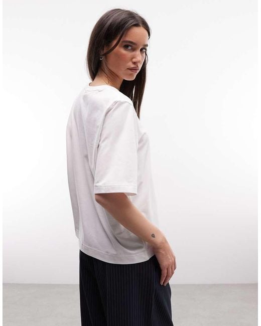Weekday White Perfect Relaxed T-Shirt