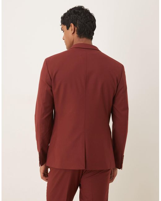 ASOS Red Slim Suit Jacket for men