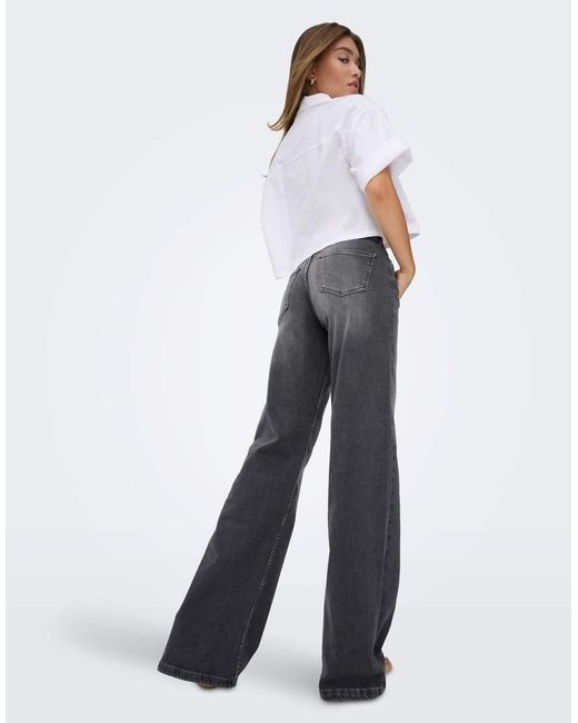 ONLY Blue Julles Low Waist Straight Leg Jeans