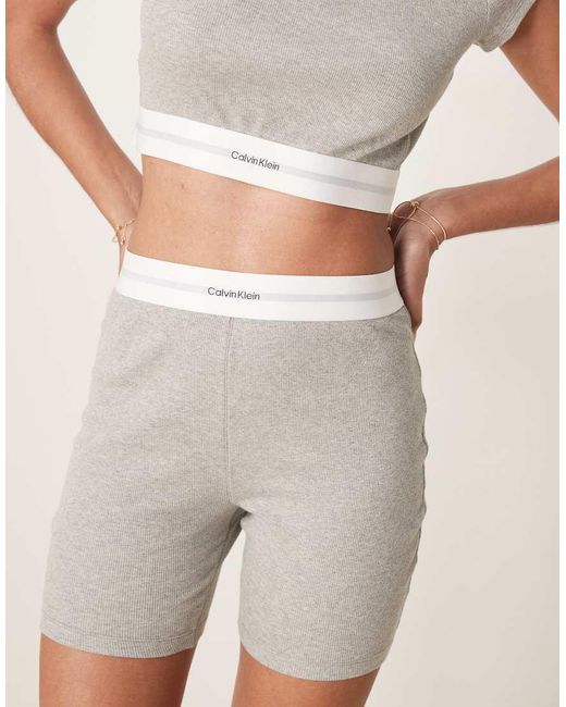 Calvin Klein Natural Rib legging Shorts