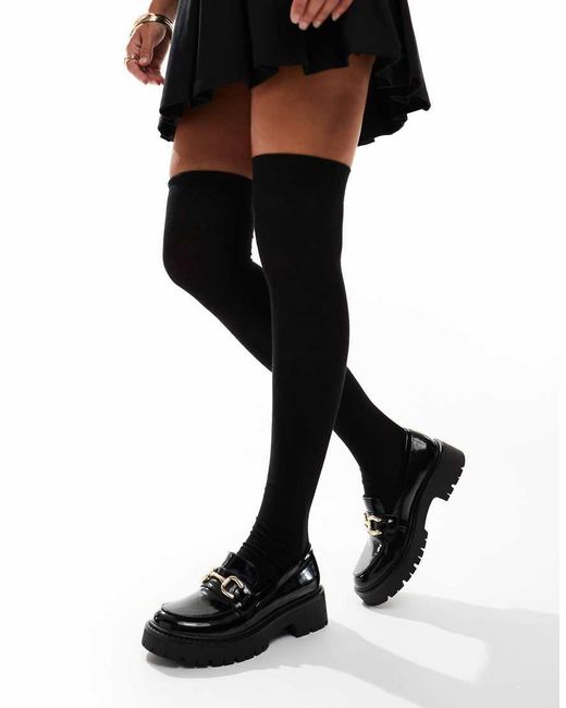 ASOS Black Thigh High Sock