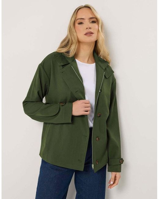 Long Tall Sally Green Hooded Jacket