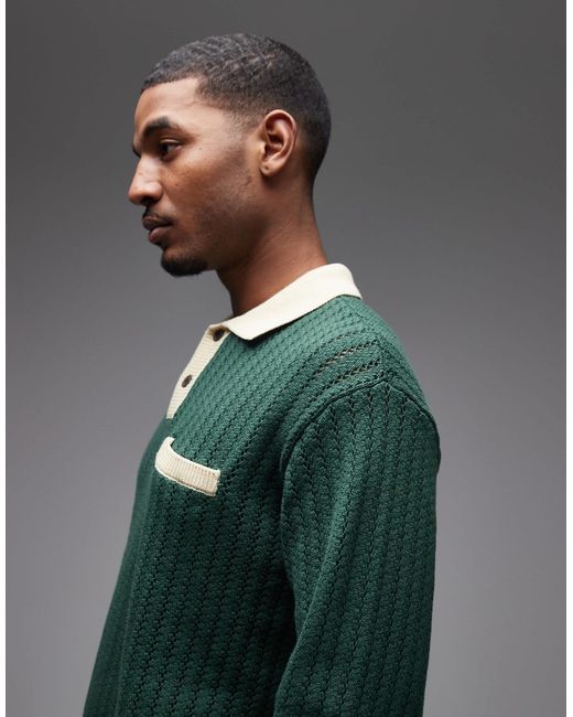 Obey – jasper – strickpullover in Green für Herren