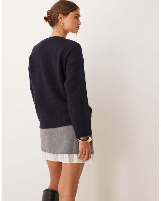 New Look Blue Copenhagen Slogan Jumper
