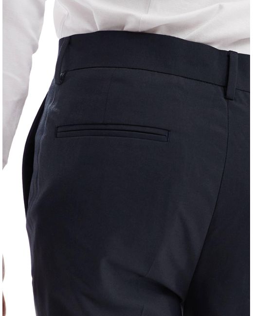 ASOS – elegante, schmal zulaufende hose in Black für Herren