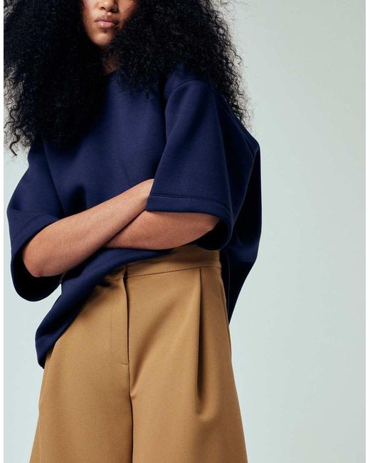 ASOS Blue Tailored Longline Culottes