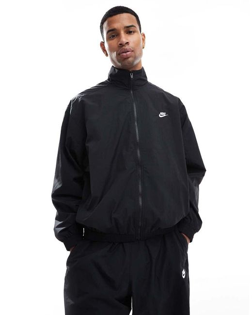 Nike Blue Club Woven Oversized Track Jacket for men