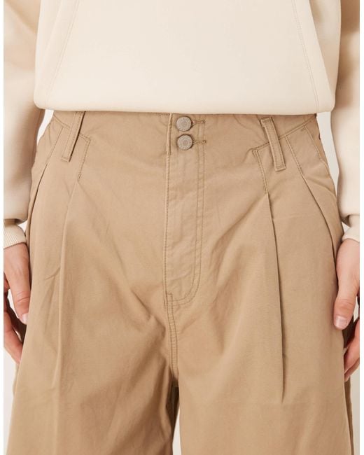 ASOS – weite oversize-chinohose in Natural für Herren