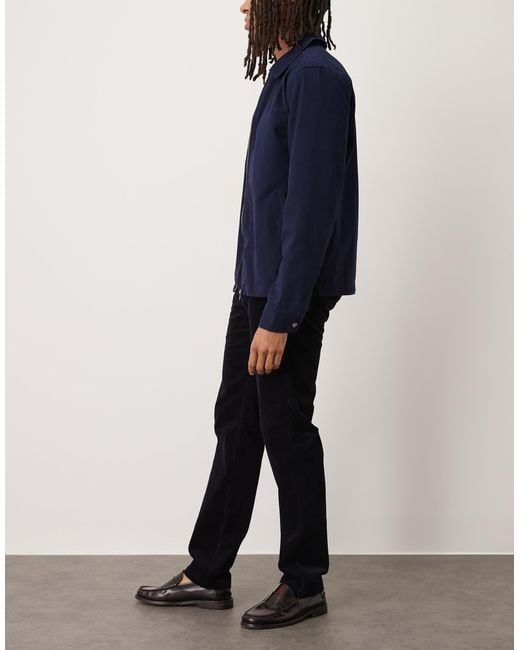 ARKET Blue Cord Chino Trousers With Tailored Waistband for men