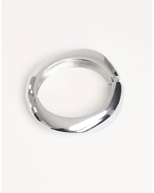 ASOS Blue Cuff Bangle With Wavy Design