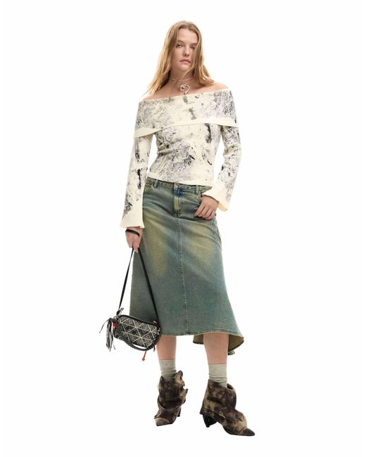 Fine oslo - pull Desigual en coloris White