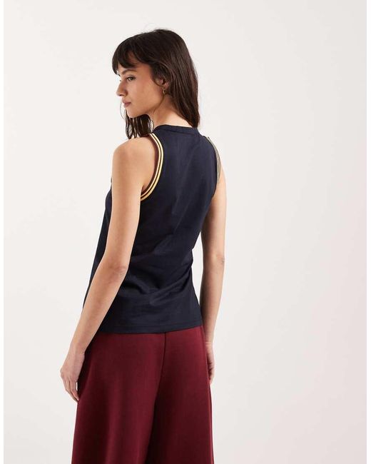 Fred Perry Blue Tipped Logo Tank Top
