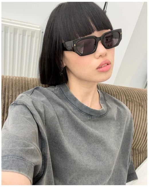 T-Shirt Squadrata di Bershka in Gray