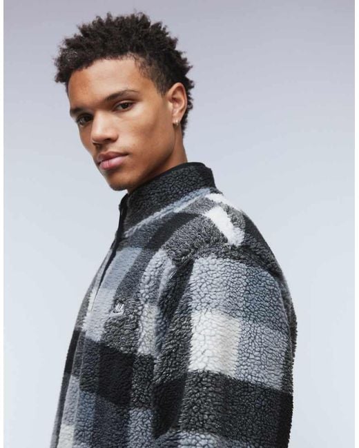 Nike Gray Club Half Zip Fleece for men