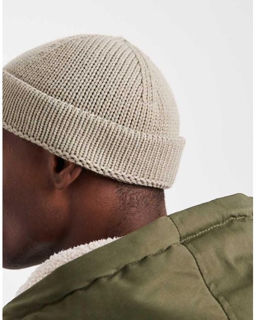 Berretto Stile Pescatore Tonalità Neutra di ASOS in Natural da Uomo