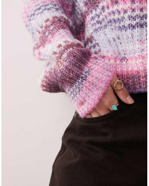 JJXX Purple Space Dye Jumper