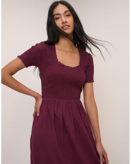 Nobody's Child Pink Ruched Zita Midi Dress
