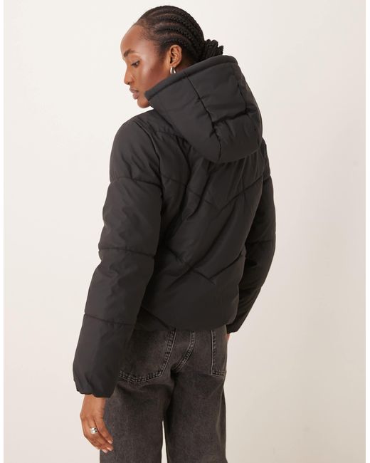 Jdy Black Short Puffer Jacket