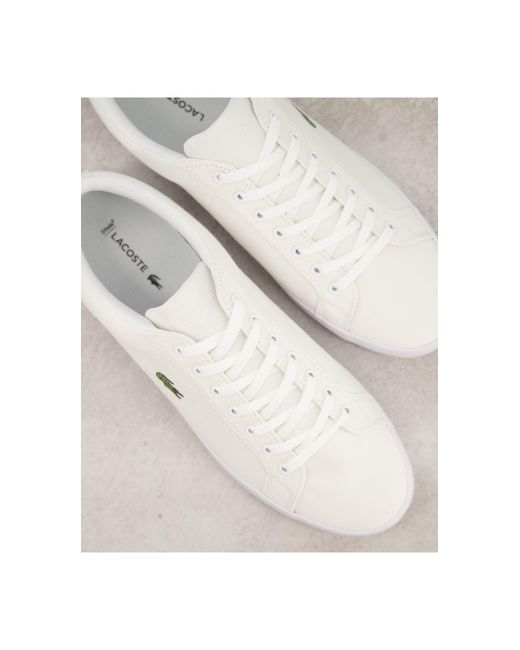 Lacoste Rubber Lerond Bl 2 - Canvas Sneakers in het Wit voor heren - Lyst